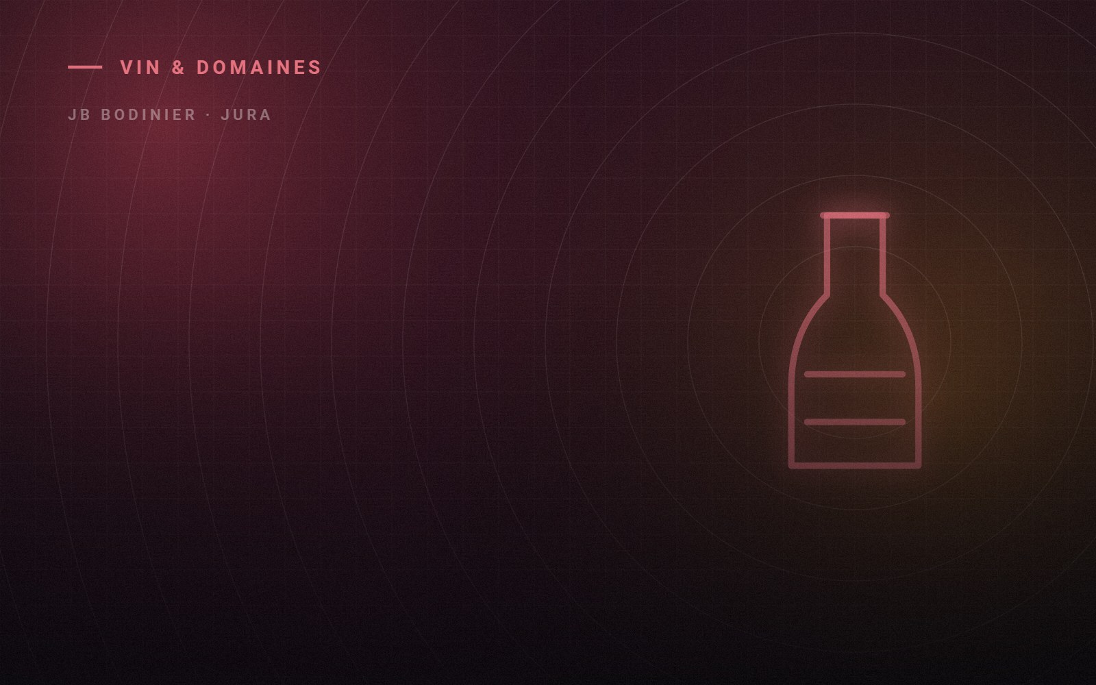 Illustration du corpus Vin & Domaines — JB Bodinier, Jura