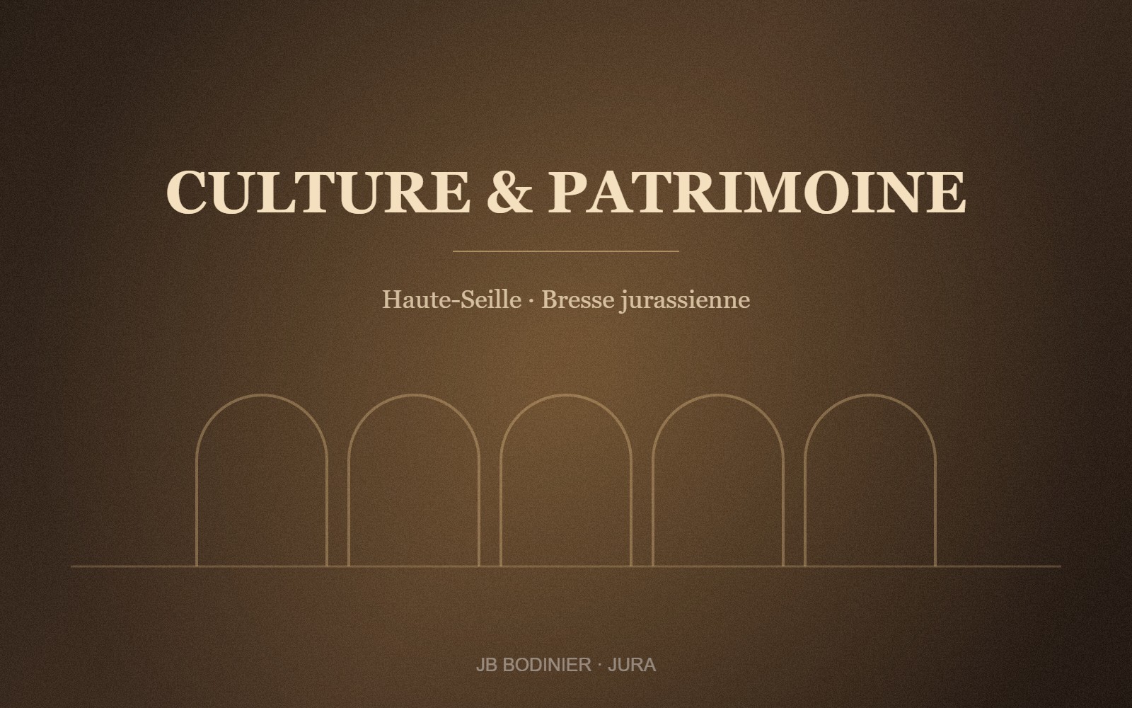 Visuel du corpus Culture et Patrimoine : Haute-Seille et Bresse jurassienne